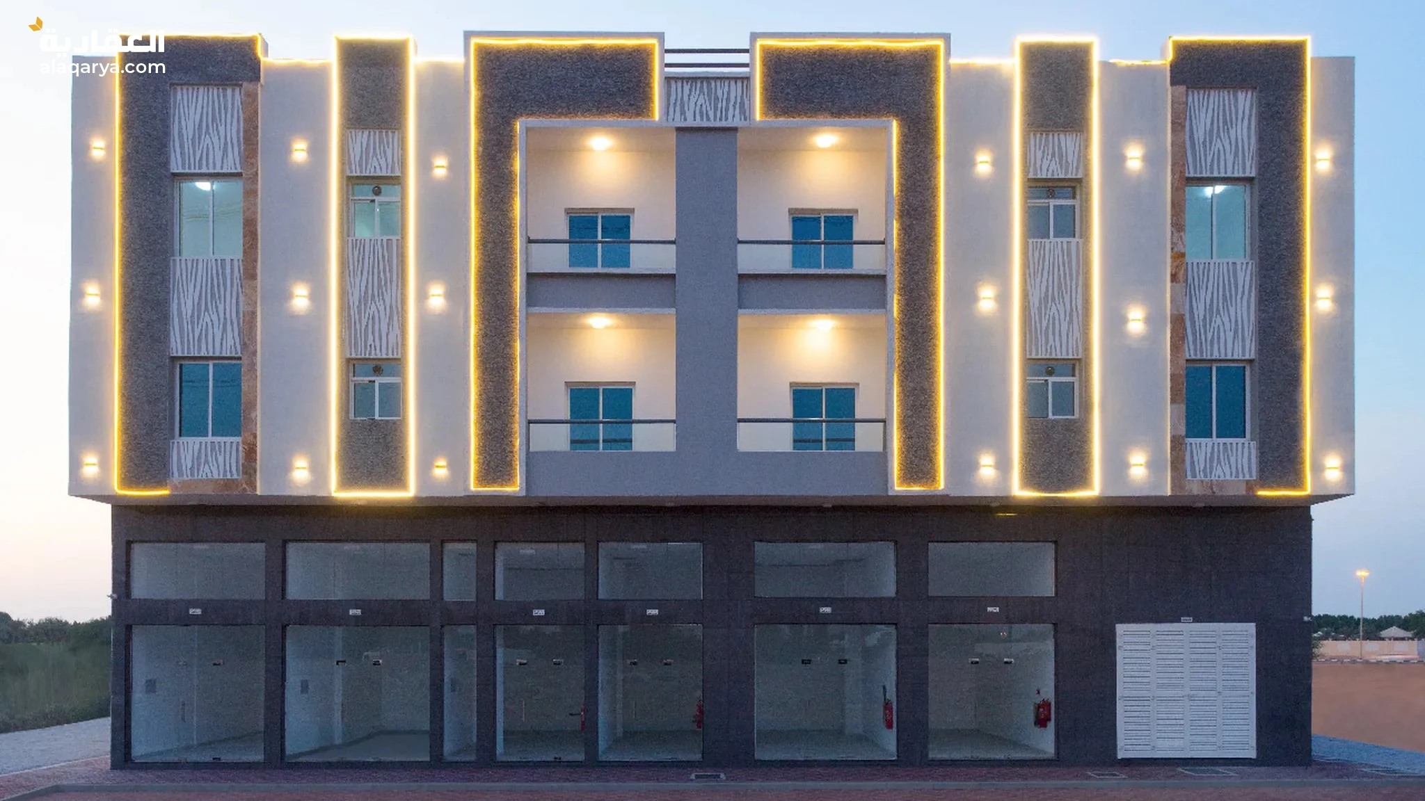 #للبيع بناية بموقع مميز الدخل السنوي 9% مؤجر بالكامل امام الزبير قريبة من شارع الشيخ محمد بن زايد