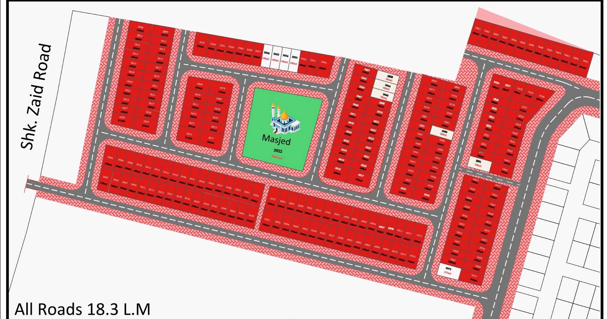 مخطط أراضي للبيع في عجمان الياسمين مكان مميز واسعار مناسبة