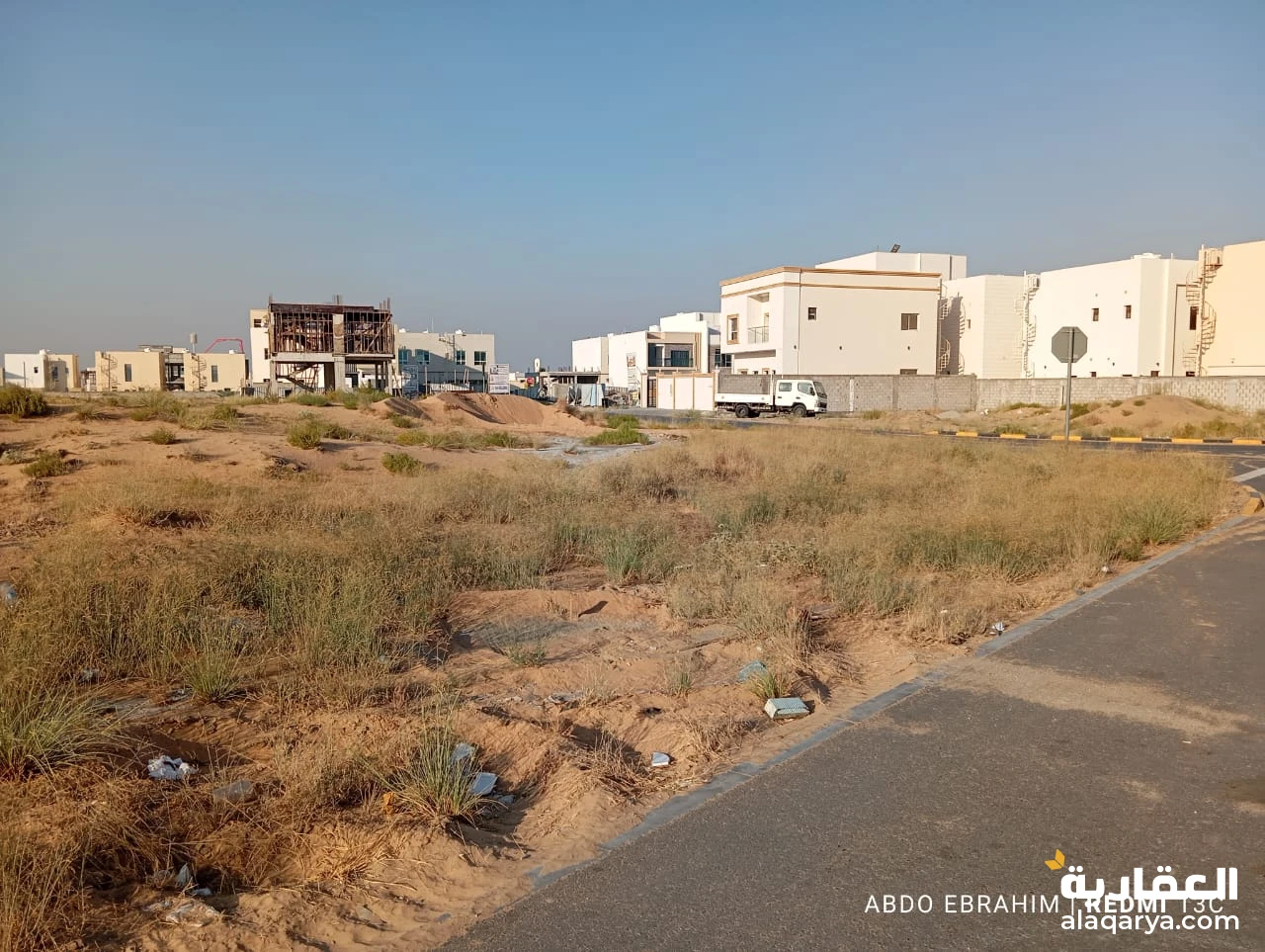 ارض سنكيه زاويه G+2بالحليو مخطط العامره جاردنز معافاه من جميع الرسوم