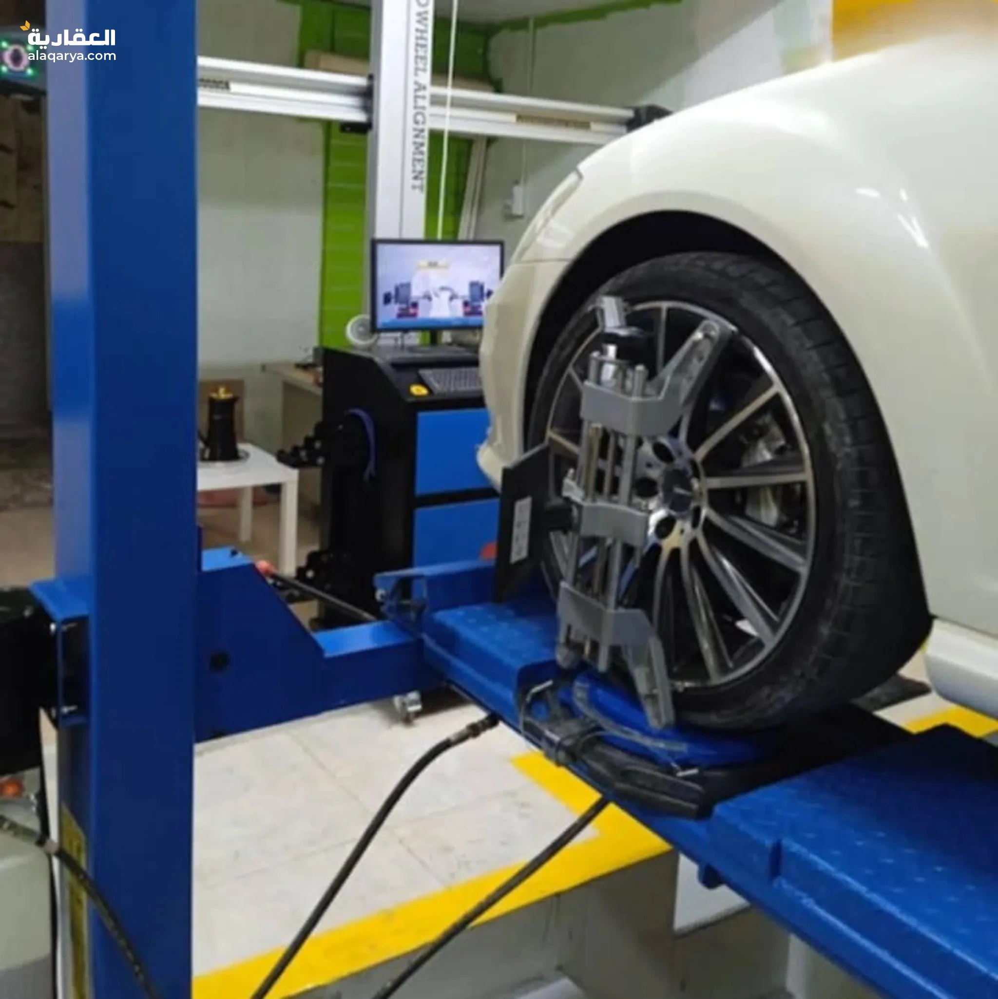 #كراج تبديل و اصلاح الاطارات مجهز بالكامل في منطقة مثالية في عجمان