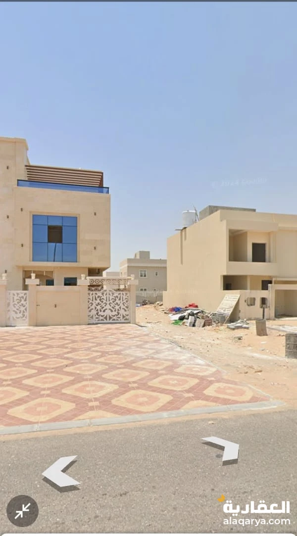 للبيع قطة ارض سكنية تاون هاوس عجمان الزاهية مساحة 160 متر مربع على شارع رائيسي قار حي سكني مبني بالكامل موقع مميز قريب من كل الخدمات