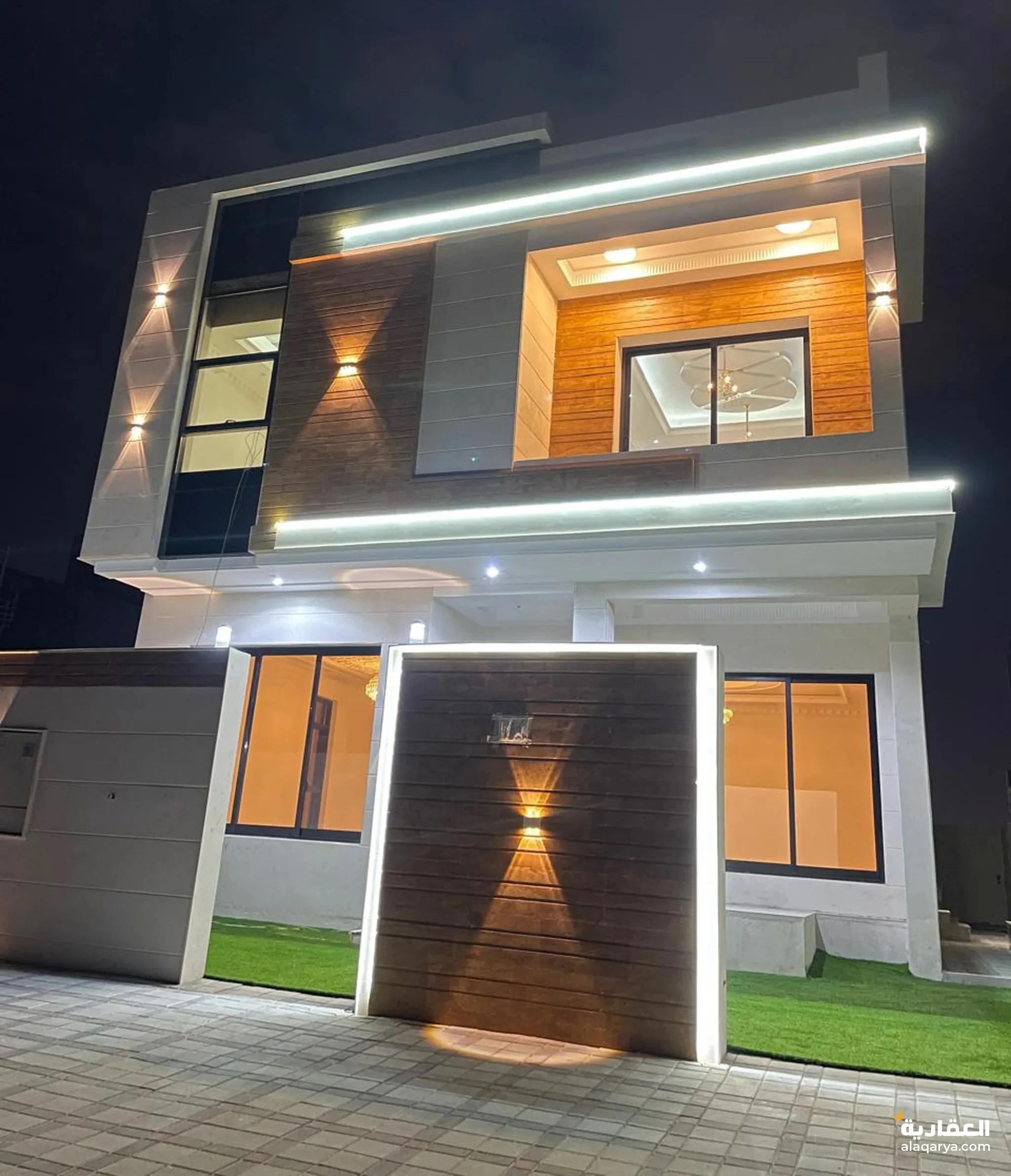 #فيلا دورين جديدة بتصميم عصري ومتقن للبيع في منطقة الحليو 2 مكونة من اربع غرف وصالتين ومجلس و مطبخ