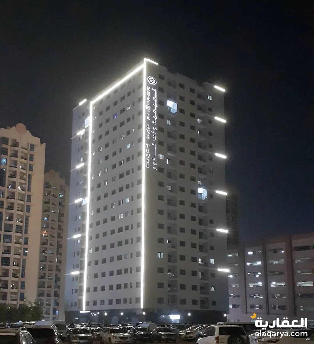 للبيع | شقة فاخرة غرفة وصالة مع باركينج وبلكونة في برج النعيمية ون – عجمان