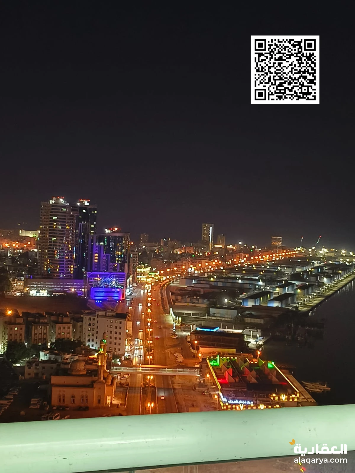 للبيع شقة غرفتين وصالة في أبراج الواحة (T2) بإطلالة بحرية رائعة